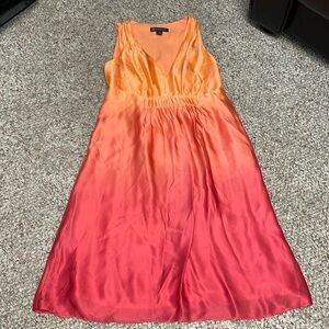 100% silk ombré dress